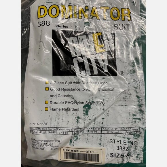 Dominator Suit Mcr Safety 3882 0.42Mm Pvc/Poly/Pvc Suit NEW PICK SIZE - Picture 8 of 16